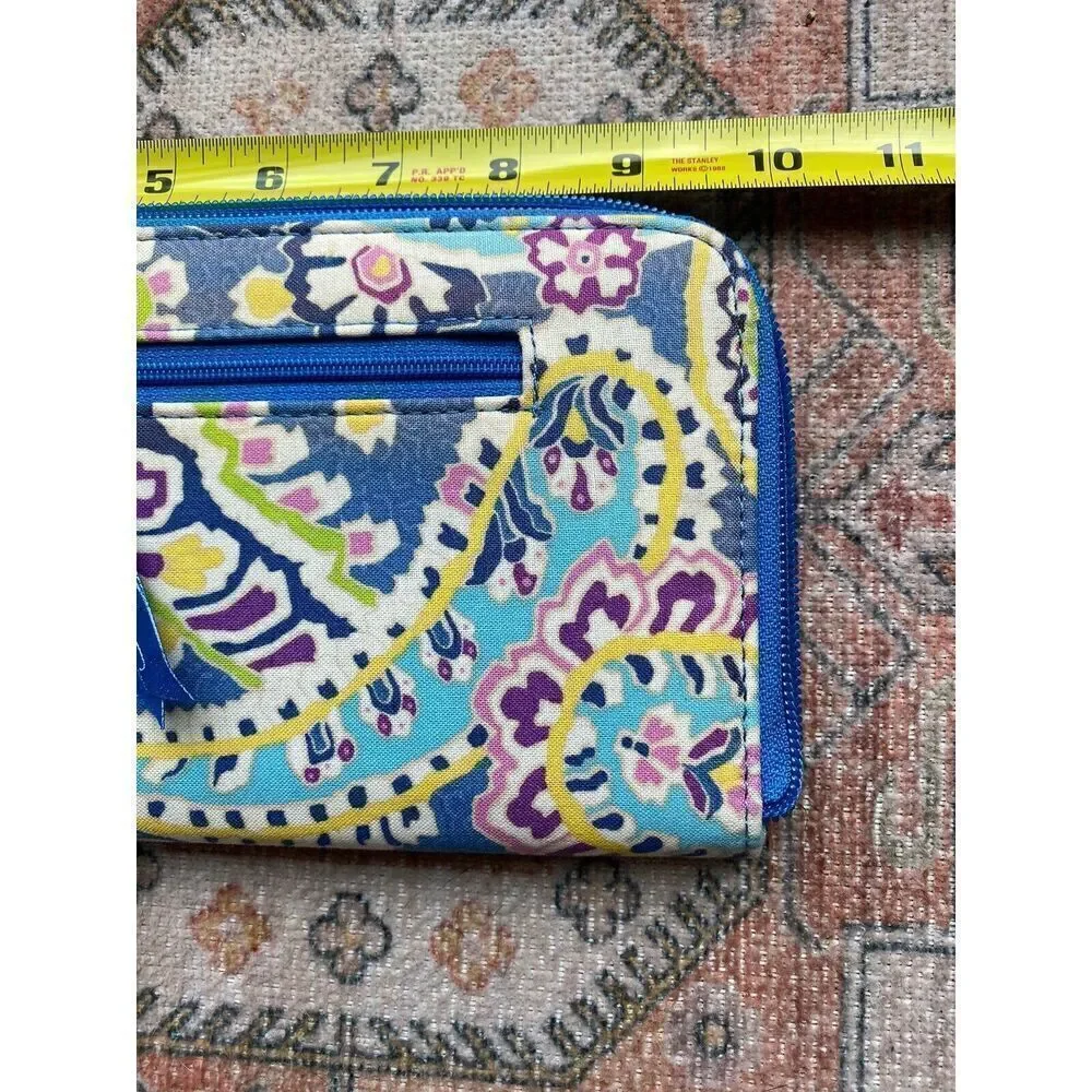 Vera Bradley Floral Paisley Card Holder Wallet - Picture 8 of 9